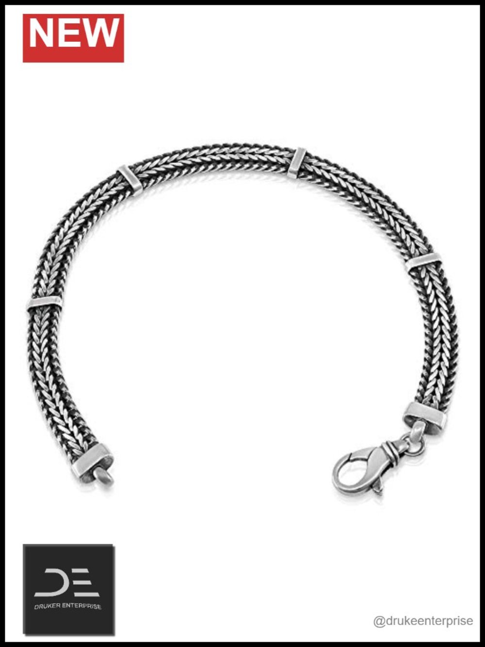 Classic Italian 925 Sterling Silver Mens Link Bracelet 7-10 Inches